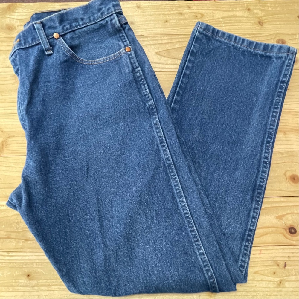 Wrangler Premium Performance Cowboy Cut Jeans Blue 38x32 Mens